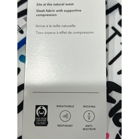 NWT ATHLETA Elation Train Short Sz 3X White Black PRIDE - Picture 4 of 7